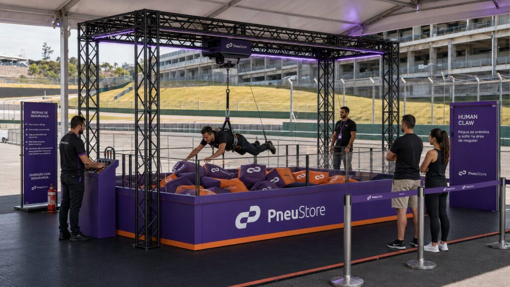 Stand Cantu — cenografia para eventos criada com IA generativa