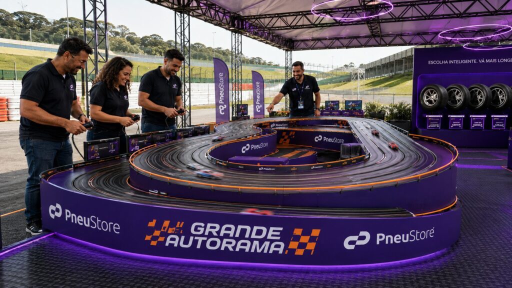 Stand Cantu — cenografia para eventos criada com IA generativa
